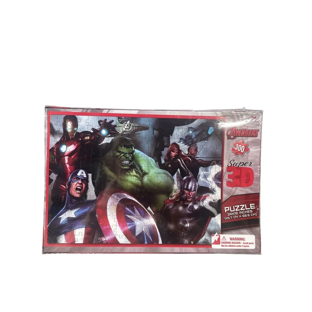 Cardinal Marvel Avengers Super 3D Puzzle Kids 300 Piece Lenticular Art
